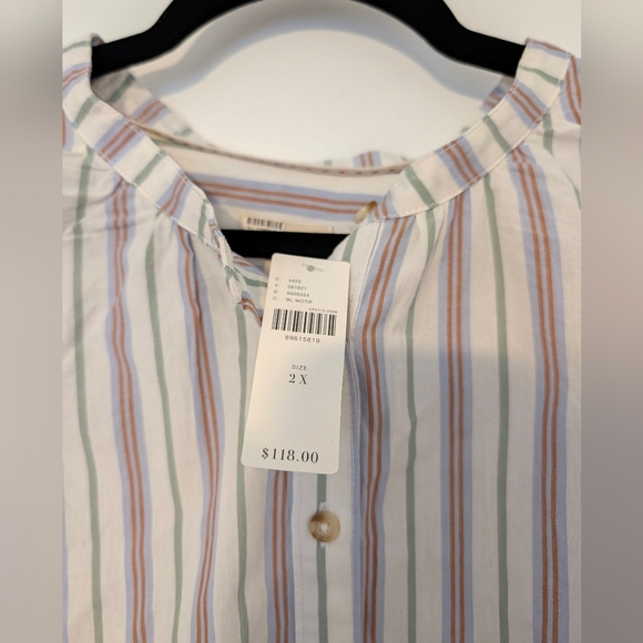 Pilcro Long-Sleeve Lacey Tunic Top - Anthropologie - Picture 2 of 6